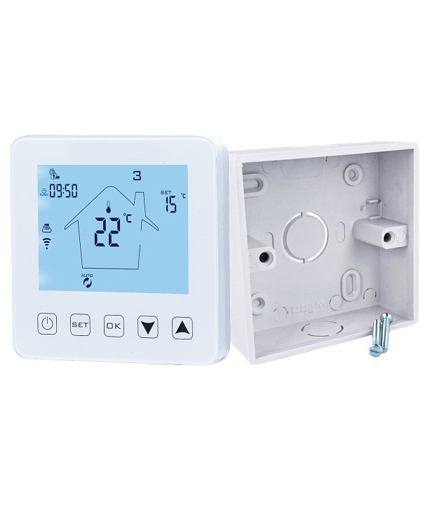 Termostato Digitale Per Caldaia A Gas Murale Da Parete Riscaldamento Termosifone Ad Acqua WiFi Compatibile Con Amazon Alexa Echo 3A 220V