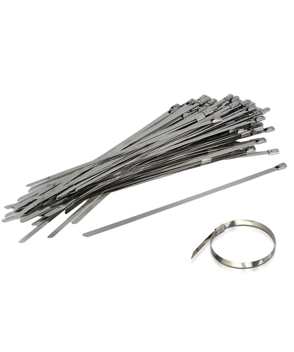 100 Fascette In Acciaio Inox 4.6X300mm Stringitubo Metalliche Inossidabile Per Legare Fili Cavi Tubi SKU-11190