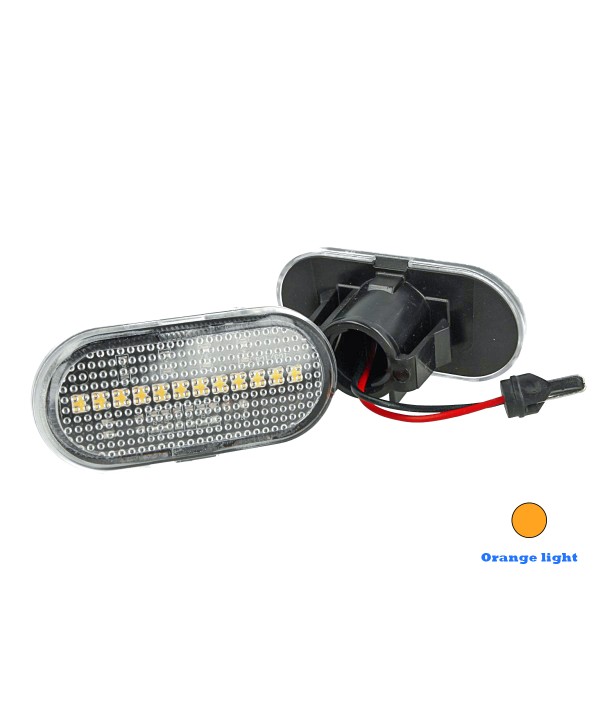 Kit Freccia Laterale a Led Side Marker Lente Trasparente Luce Arancione Per Opel Vivaro Movano Nissan Interstar X70 OEM 7701047517 6030196E
