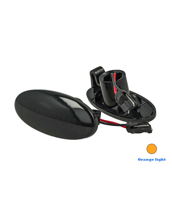 Kit Freccia Laterale a Led Side Marker Lente Nero Fume Luce Arancione Per Nissan Qashqai Renault Koleos Smart Forfour 4539062601