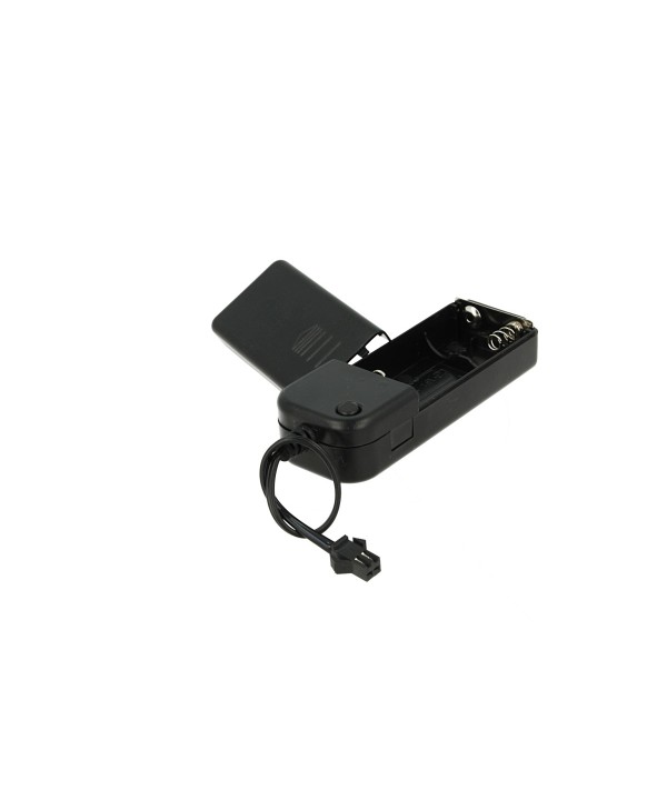 Alimentatore Trasformatore Con Box Pile Batterie 3V Per Stringa EL Striscia Neon Led