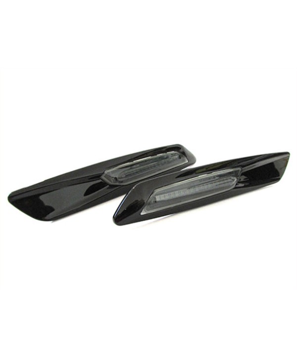 Kit Freccia Laterale a Led Side Marker Nero Cromato Lente Fume BMW E81 E82 E87 E88 E90 E91 E92 E93 E60  F10
