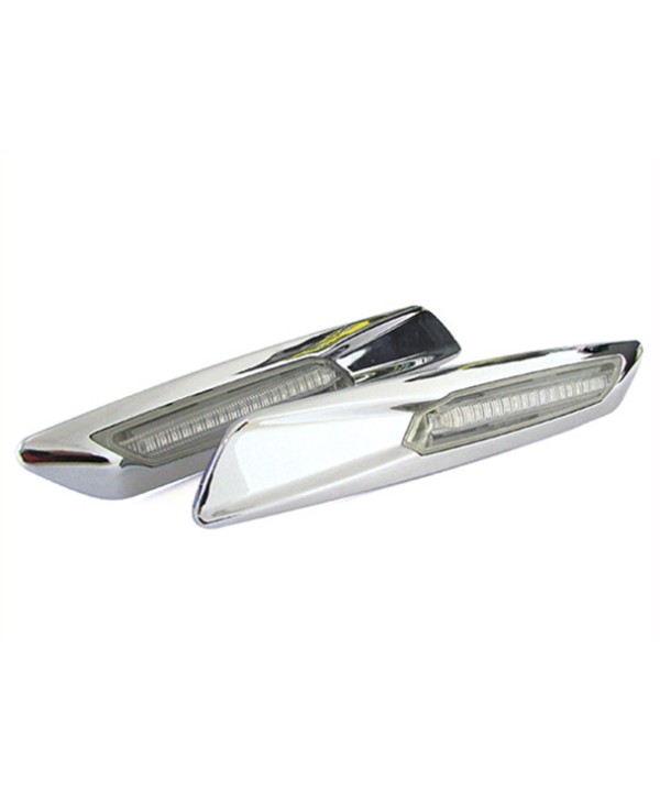 Kit Freccia Laterale a Led Side Marker Argento Cromato Lente Trasparente BMW E81 E82 E87 E88 E90 E91 E92 E93 E60 E61 F10