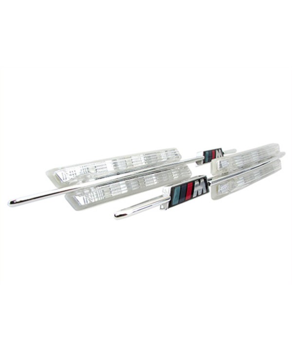 Kit Freccia Laterale a Led Side Marker Lente Trasparente BMW E90 E91 E92 E93 E60 E61 E82 E88