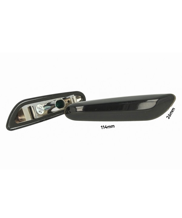 Kit Freccia Laterale a Led Side Marker Lente Fume Per BMW E46 E36 E90 E91 E60 E61 E81 E82 E87 E88 E92 E93 X1 E84 X3 E83 X5 E53