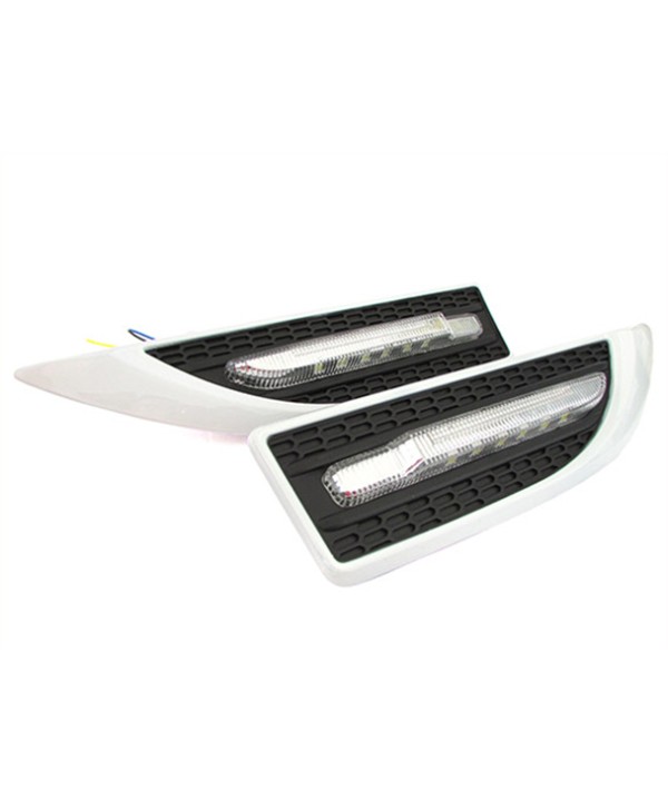 Kit Freccia Laterale a Led Side Marker Universale Multi Funzionali Bianco Perla