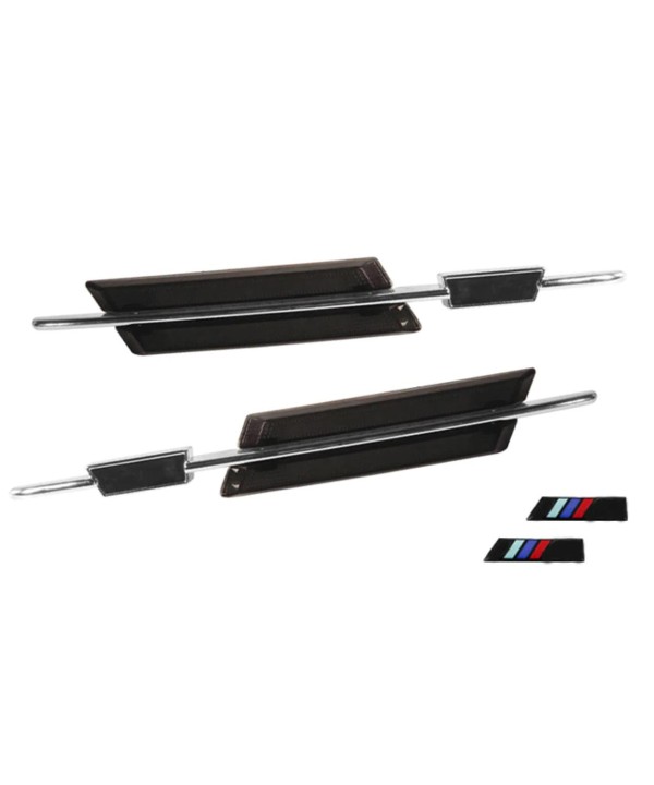 Kit Freccia Laterale a Led Side Marker Dinamica Lente Fume BMW E46 4D 5D 1998-2001