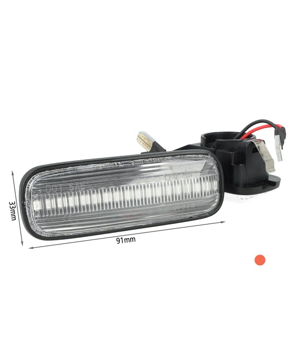 Kit Freccia Laterale a Led Side Marker Dinamica Lente Trasparente Honda Civic Ballade Hatchback Sedan 1995-1999