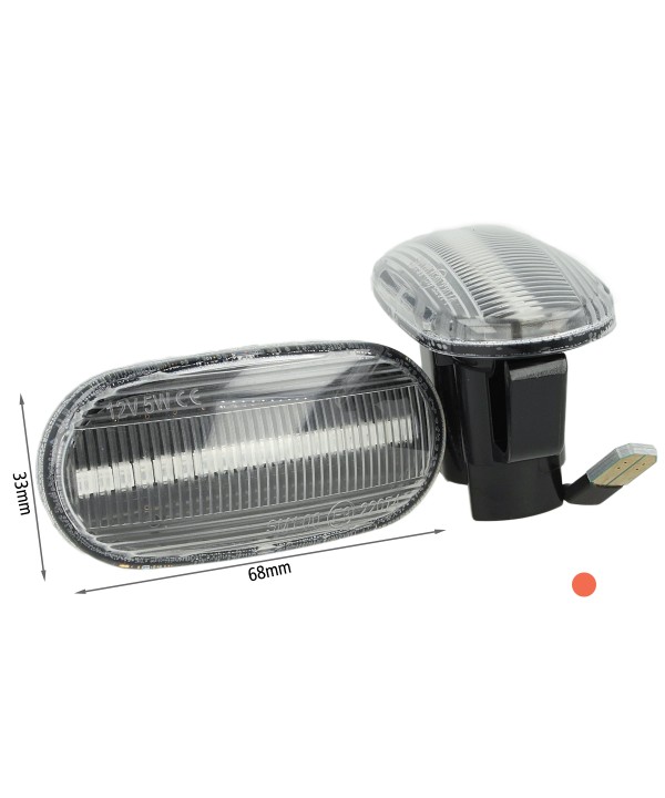 Kit Freccia Laterale a Led Side Marker Dinamica Lente Trasparente Per Honda Civic Del Sol S2000 Acura Integra