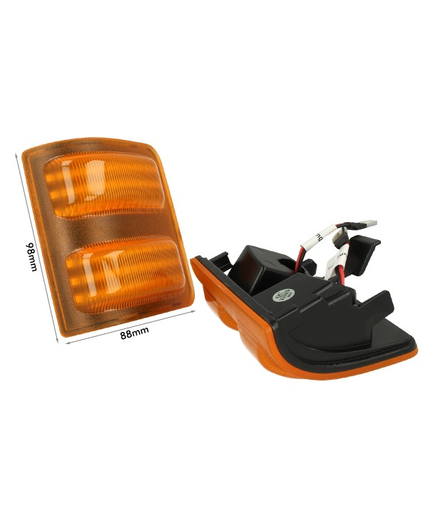 Kit Freccia Laterale a Led Side Marker Dinamica Lente Arancione Ford F-250 F250 F350 F450 F550 2008-2016 OEM 1448141 1448140