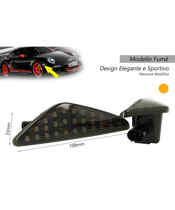 Kit Freccia Laterale a Led Side Marker Dinamica Lente Fume BMW E70 X5 E71 X6 F25 X3 OEM 63-13-7-171-008