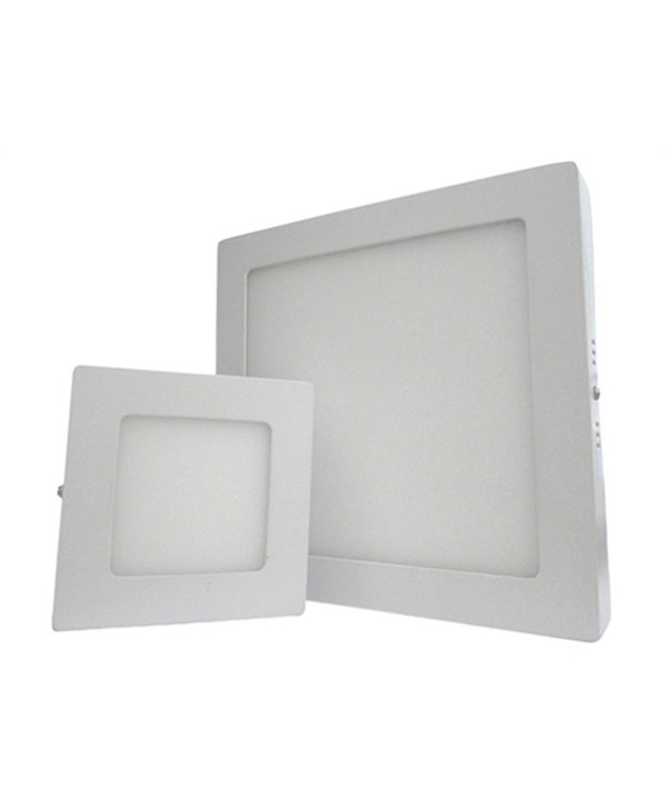 Plafoniera Faretto Led Da Soffitto Muro Parete Quadrata 6W Bianco Caldo 120x120mm
