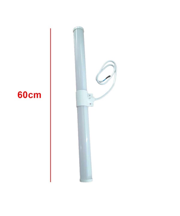 Lampada LED da Specchio Faretti Tubolare da Bagno 8W Luce 360 gradi Bianco Naturale 4200K 800lm IP44 Lunghezza 60cm