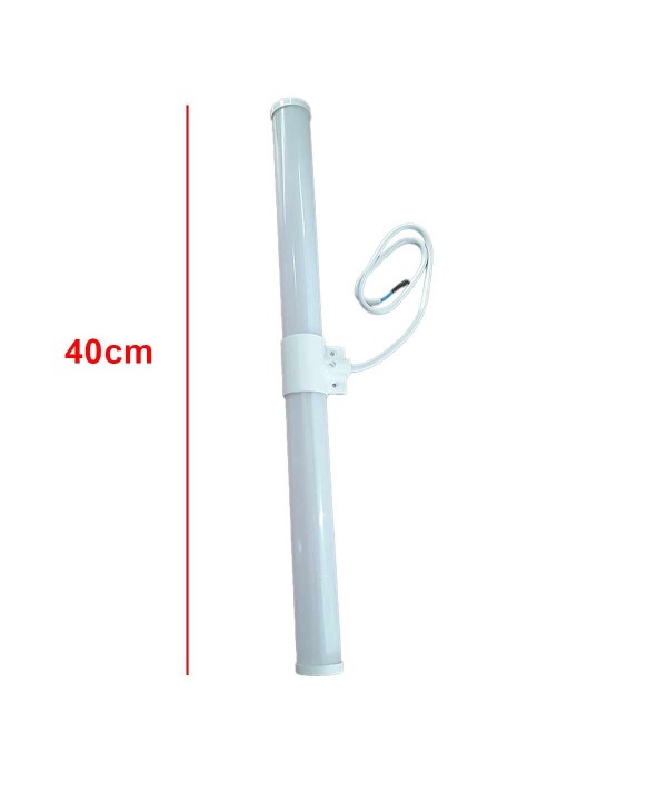 Lampada LED da Specchio Faretti Tubolare da Bagno 6W Luce 360 gradi Bianco Naturale 4200K 600lm IP44 Lunghezza 40cm