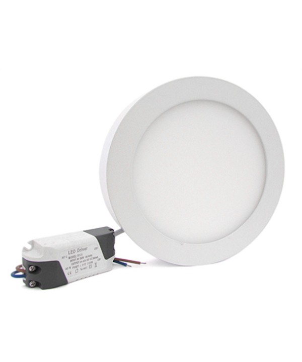Plafoniera Faretto Led Da Soffitto Muro Parete Rotonda 12W Bianco Neutro Diametro 170mm