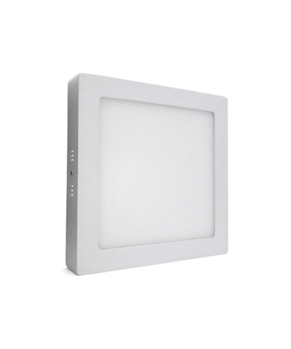 Plafoniera Faretto Led Da Soffitto Muro Parete Quadrata 18W Bianco Caldo 225x225mm