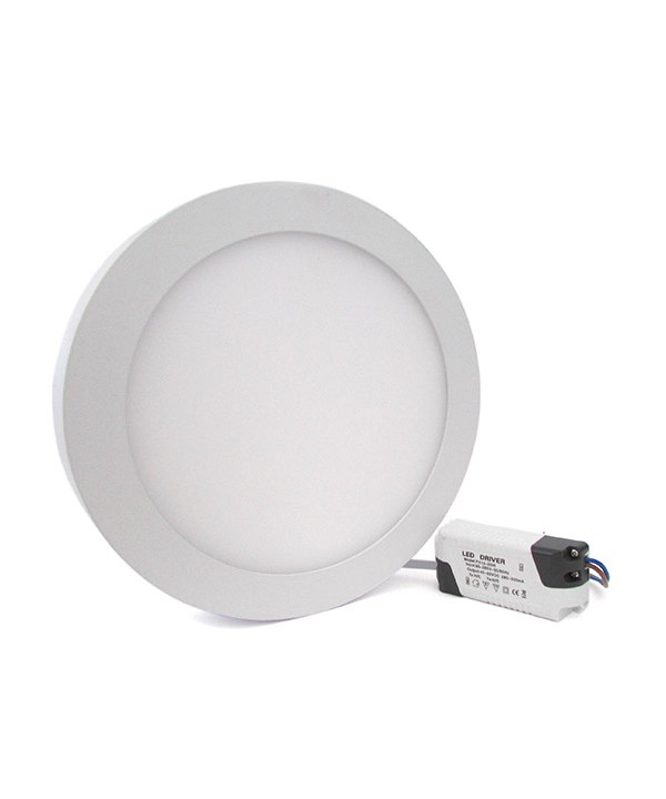 Plafoniera Faretto Led Da Soffitto Muro Parete Rotonda 24W Bianco Caldo Diametro 300mm