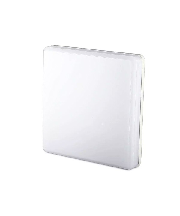 Plafoniera Led Quadrata 25W 100LM/W Caldo 3000K IP44 300X300X48mm Carcassa Bianca SKU-13959