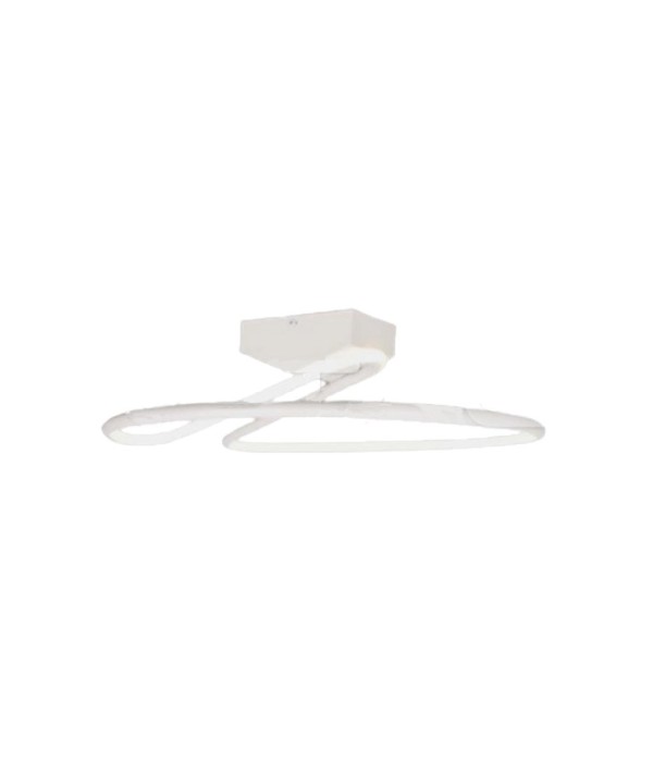 Plafoniera Lampadario LED 20W 2130LM Design Moderno Rotondo Spirale D250X130mm Colore Bianco 4000K SKU-6927