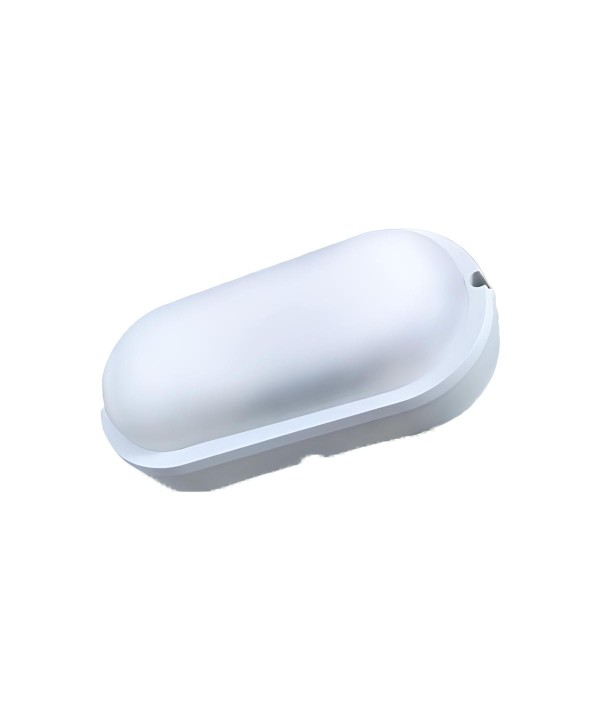 Plafoniera Led Lampada Da Parete Soffitto IP54 Ovale 12W 1155LM 3000K Bulkhead Per Condominio 199X97X47mm