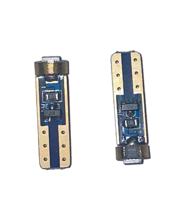 Lampada Led T5 W1,2W 1 Smd Blue Luci Cruscotto 12V