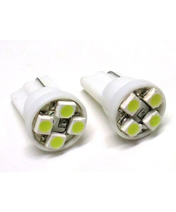 Lampada Led T10 W5W 4 Smd Bianco Luci di Posizione 12V