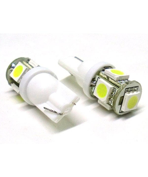 Lampada Led T10 W5W 5 Smd 5050 Bianco 12V