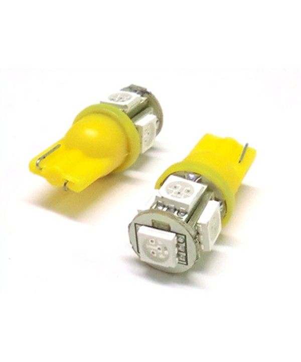Lampada Led T10 WY5W 5 Smd 5050 Arancione Frecce Laterale 12V