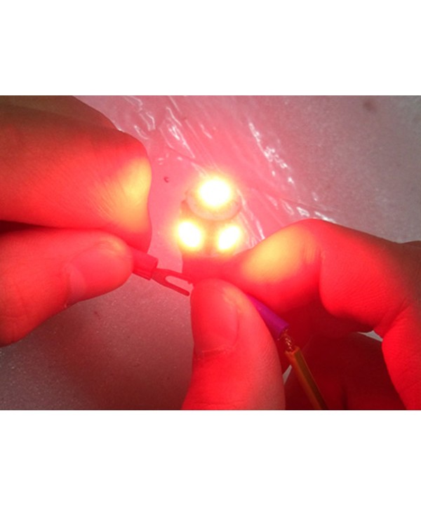 Lampada Led T10 W5W 5 Smd 5050 Colore Rosso Luci Di Posizione 12V
