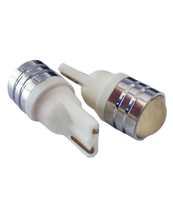 Lampada Led T10 W5W 1 COB da 1W Bianco Luci Posizione 12V