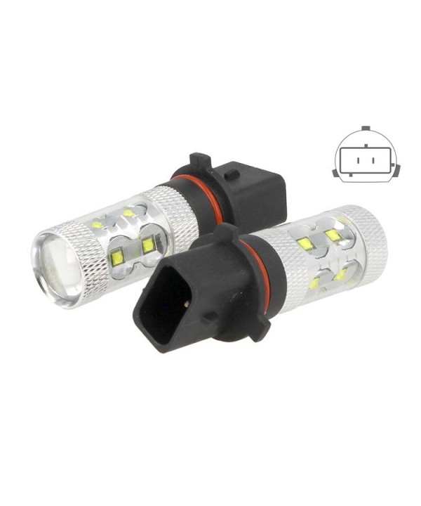 Lampada Led P13W PG18.5d-1 50W 12V 24V Bianco Per Luci Diurne Fendinebbia Audi A4 Q5 Q5 Chevrolet Hyundai Kia