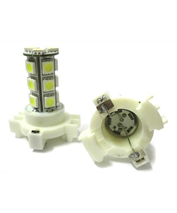 Lampada Led PY24W PGU20/4 12190NA C1 Luci Frecce Frontale BMW X3 X5 E83 E89 E90 E92 E93 LCI F25 SAAB 9-5 Renault Clio 4 e Megane Bianco 18 Smd 5050