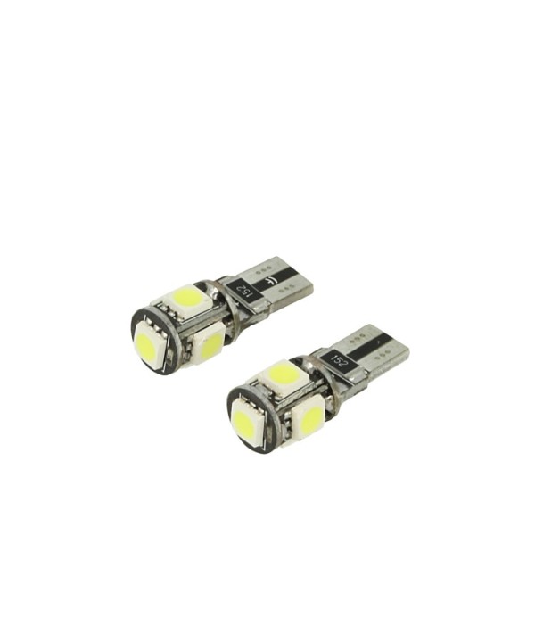 24V Lampada Led Canbus T10 W5W Colore Giallo Arancione Luci Posizione Targa Per Camion Bus Barca 5 Smd 5050
