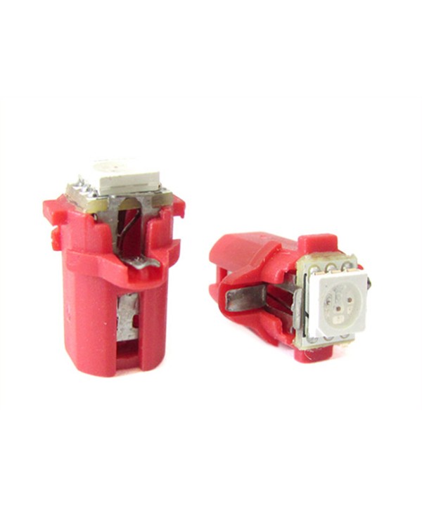 Lampada Led T5 B8.3D B8,3D Colore Rosso Red Luci Cruscotto e Strumentazione 12V