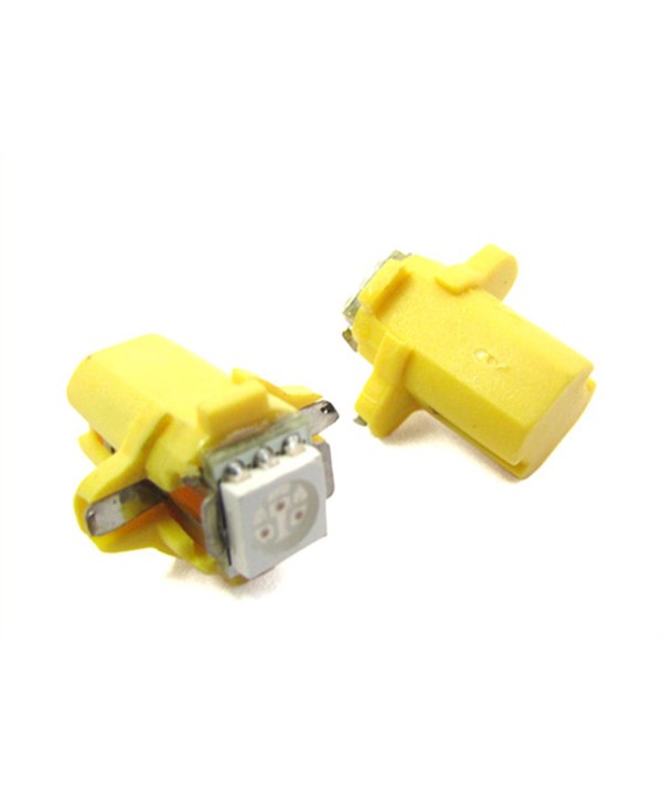 Lampada Led T5 B8.3D B8,3D Colore Giallo Yellow Luci Cruscotto e Strumentazione 12V