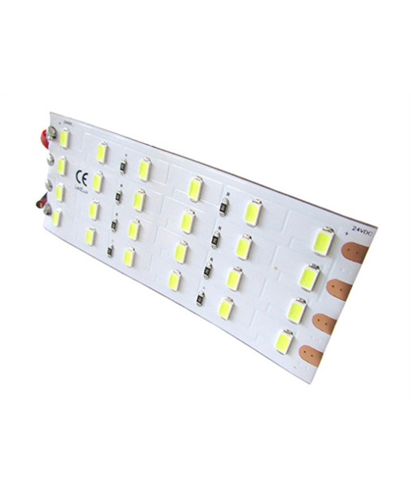 Pannello Plafoniera Led Flessibile 24V 8W Bianco Caldo 10cm Per Luci Abitacolo Cassone Cabina Camion Barca