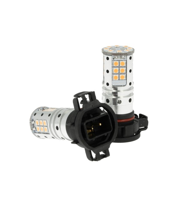 Lampada Led PSX24W Canbus Arancione 12V 25W Reale Luci Fendinebbia Citroen DS3 C3 Jeep Grand Cherokee IV Peugeot 206 207 3008 Renault Kangoo Dacia Logan