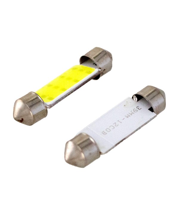 Lampada Led COB Siluro Canbus T11 C5W 39mm 4,5W DC12V Bianco Super Luminoso