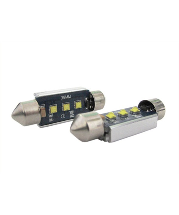 Lampada Led Siluro Canbus Pro 39mm 3 Smd Cree 3W No Errore 12V No Polarita Super Luminoso