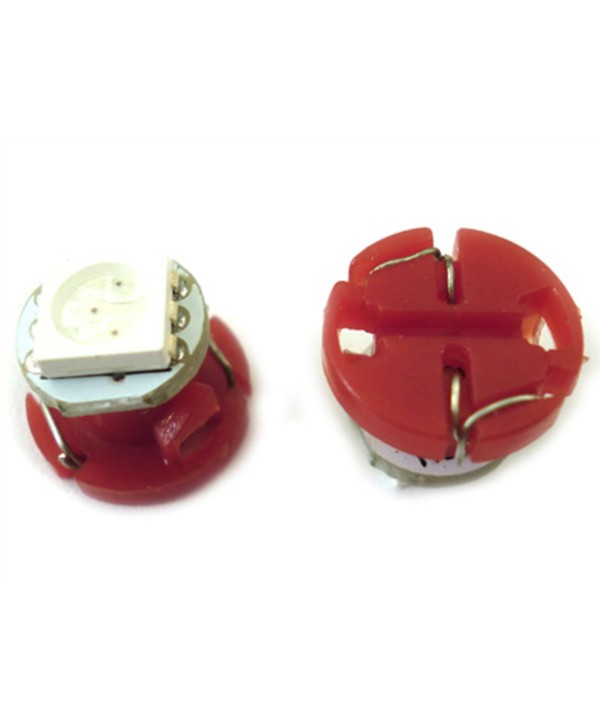 Lampadina Led T4.7 1 Smd 5050 Rosso Luce Cruscotto e Strumentazione 12V DC