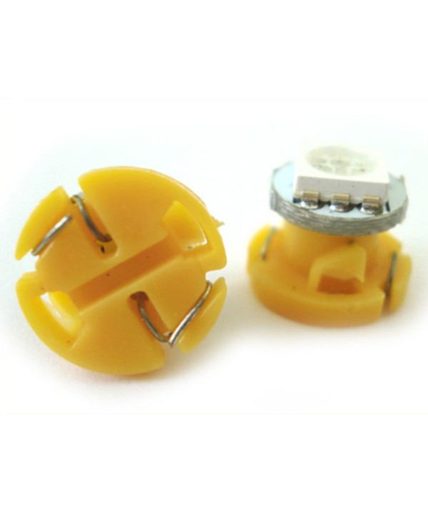 Lampadina Led T4.7 1 Smd 5050 Giallo Arancione Luce Cruscotto e Strumentazione 12V DC