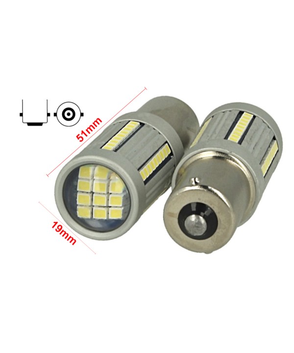 Lampada Led BA15S 1156 Canbus 12V 25W Reale Per Luci Diurne Audi Q7 A3 A6 Fiat 500X Renault Megane 3