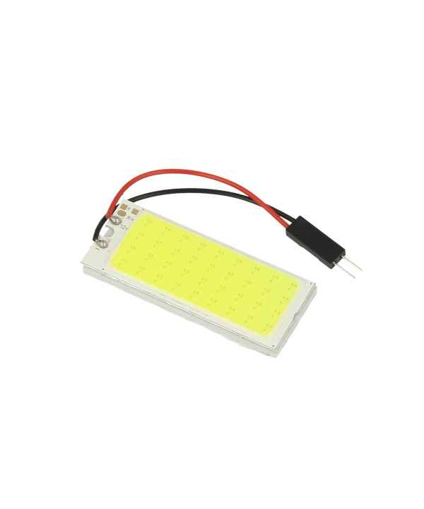 Pannello Lampada Led COB 36 Chip 12V 7,2W 52X22mm Siluro T11 Regolabile T10 W5W BA9S T4W