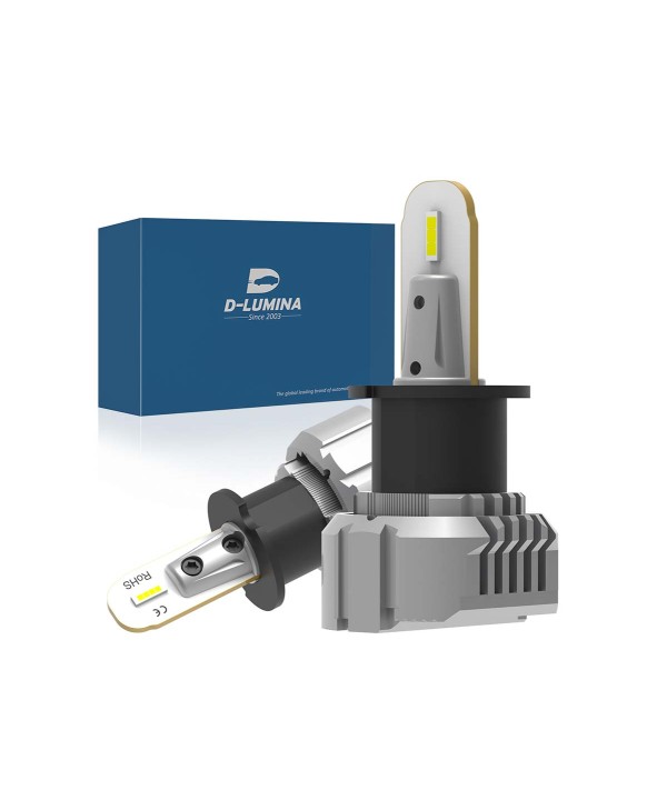 Lampada Led H1 12V 20W Fendinebbia IP65 Bianco 6000K 2000LM 360 Gradi Canbus Slim