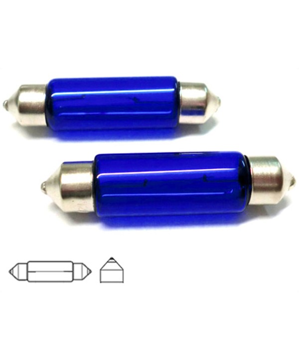 Lampada T11 C10W 41mm SV8.5 12V 10W Siluro Con Effetto Xenon Bianco
