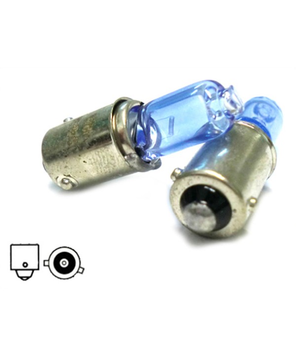 Lampada H6 12V 6W BAX9s H6W Con Effetto Gas XENON Bianco