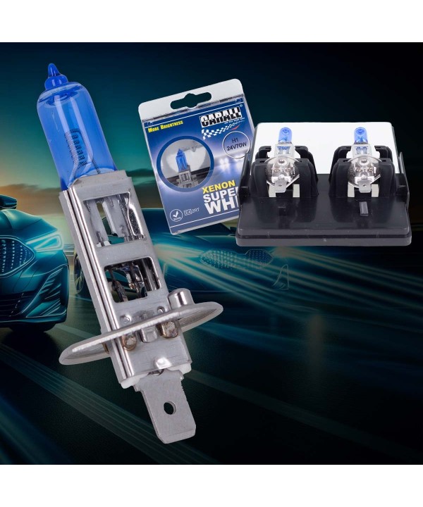 Lampada H1 24V 70W P14,5s Con Effetto XENON Bianco Camion