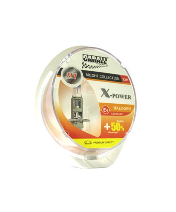 Coppia Lampada H1 12V 55W P14.5s X-Power +50% Luminosita Omaggio 2 T10 W5W Luci Posizione