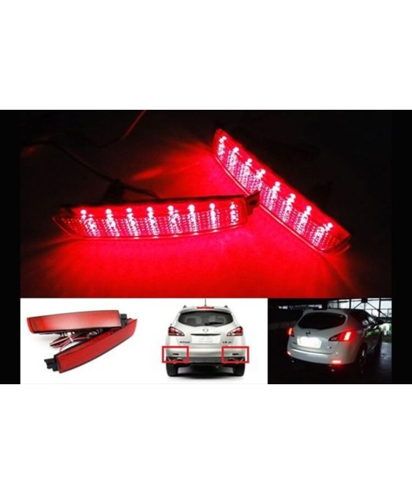 Kit 2 Fanali Posteriori A Led Rosso Per Nissan Juke Murano Sentra Sentra Infiniti FX35 FX37 FX50 QX70 Sostituzione Riflettore Catarifrangente