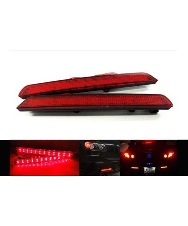 Kit 2 Fanali Posteriori A Led Rosso Per Mazda 3 Axela BK Rear Bumper Tail Brake Reflector Light
